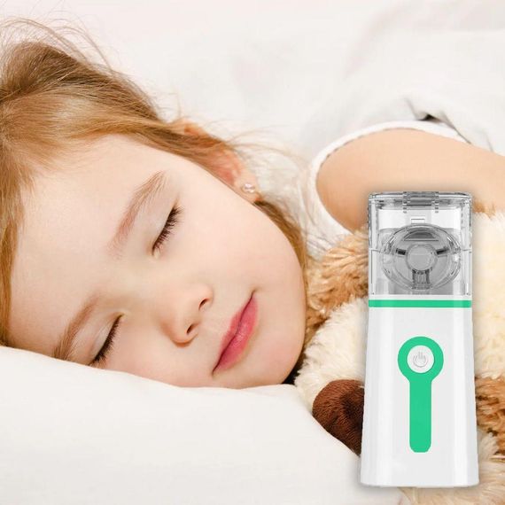 Ультразвуковий інгалятор від батарейок та від USB, M 202 / Портативний небулайзер / Ручний інгалятор для дітей | Зображення 1