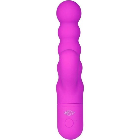 Вібратор-кроль рельєфний Double Up Miss V, фіолетовий Sex Aura | Зображення 1