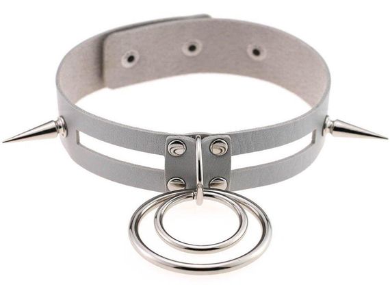 Чокер-нашийник SKN-AS15 WHITE Sex Aura