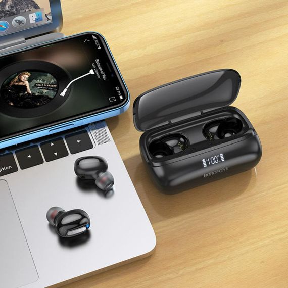 Бездротові навушники BOROFONE BE55 Perfect wireless BT headset Black | Зображення 5