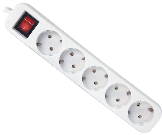 Мережевий фільтр Defender S550 5m 5 роз. Switch White UA (992430)