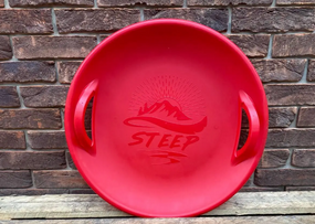 Санки-ледянка (круглі)  "Steep",  колір червоний