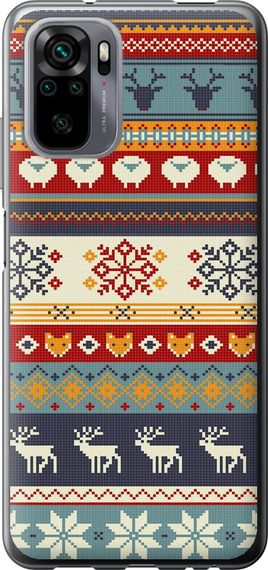 Чехол на Xiaomi Poco M5s Рождественский орнамент "3303u-3117-17620"