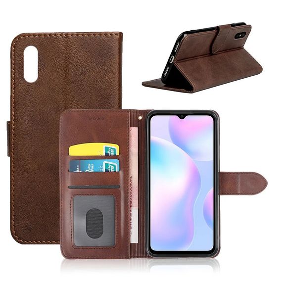 Чехол книжка Aspor Wallet Case для Xiaomi Redmi Note 12 5G/Poco X5- коричневый | Зображення 1