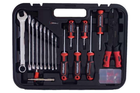 Набор инструмента Intertool - 1/4" x 1/2" 100 ед. Storm (ET-8100) | Зображення 2