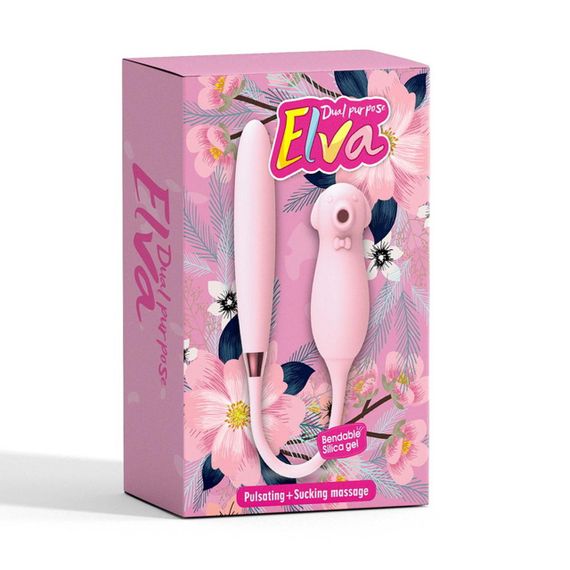 Вібратор подвійний білий Elva Dual Purpose (white) Sex Aura | Зображення 3