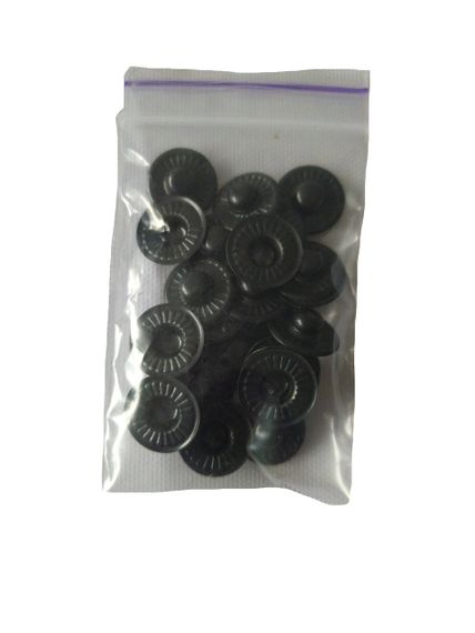 Застібка Альфа 15 мм Чорна 30 шт (213658) | Зображення 1