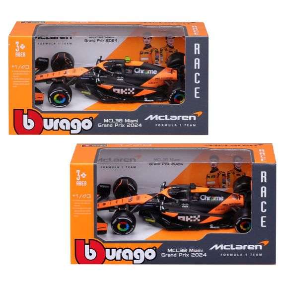 Автомодель MCLAREN F1 MCL38 (2024) Bburago 18-38214 масштаб 1:43 | Зображення 3