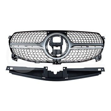 Решетка радиатора Mercedes Benz W167 19- (хром/cеребристый (c отв. камеры)) Diamond, AutoTechteile, 130 8855,