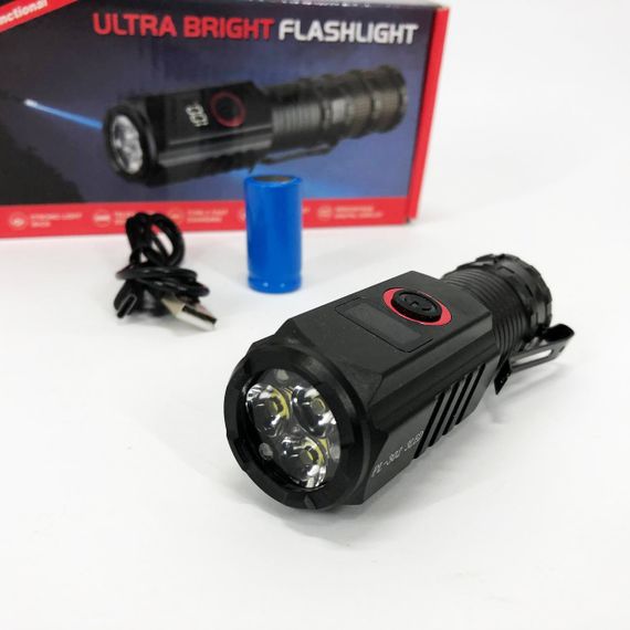 Багатофункціональний тактичний ліхтар, Ліхтарик police оригінал, Алюмінієвий ліхтар 18650 SM-25 | Зображення 2