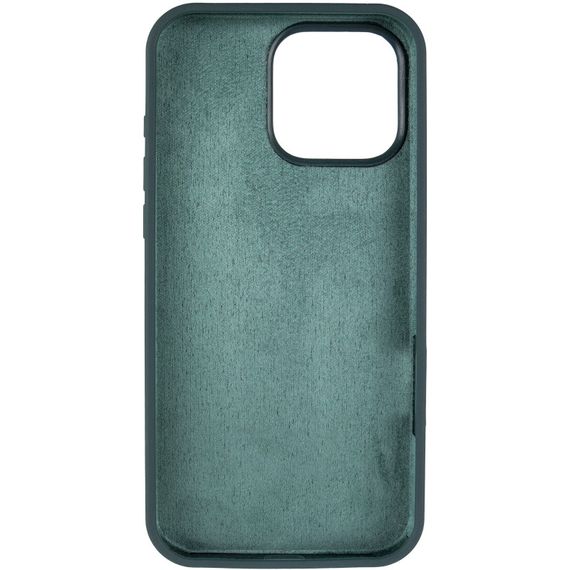 Чехол Silicone Case Full Protective (AA) NO LOGO для Apple iPhone 16 Pro (6.3") Зеленый / Forest green | Зображення 2