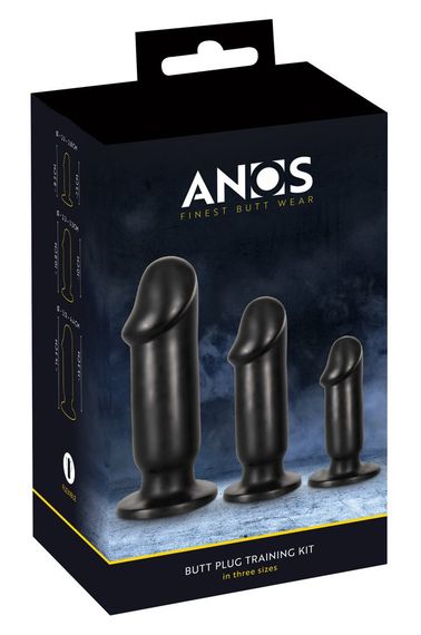 Набір анальних фалоімітаторів ANOS Butt plug training kit wi Sex Aura