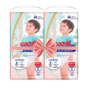 Трусики-підгузки Goo.N Plus для дітей (розмір 5(XL), 12-20 кг, 76шт)