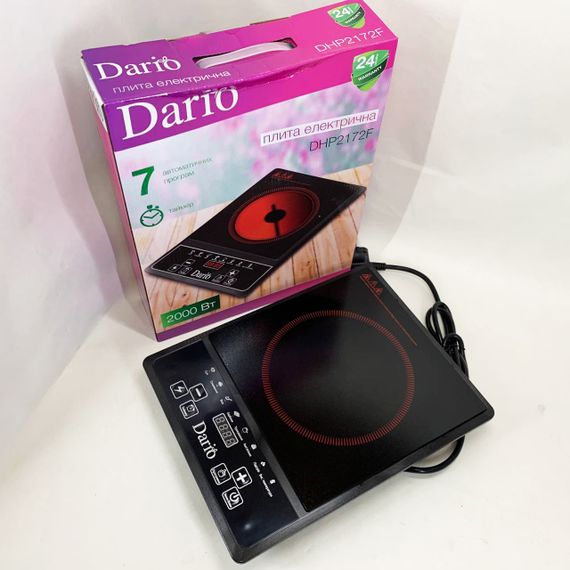 Плита настільна інфрачервона електрична DARIO DHP2172F | Зображення 2