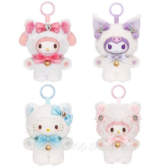 Мягкая игрушка-сюрприз на клипсе Pop Top Sanrio – Мечта с бантиком | Зображення 1