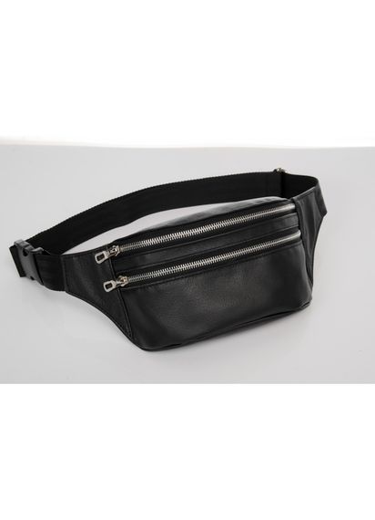 Поясна сумка бананка шкіряна Sambag Tirso BTS чорний 30.5 х 14 см (81333001) | Зображення 1