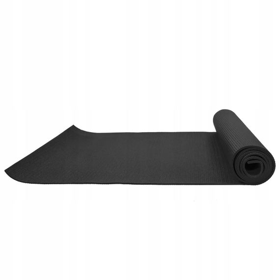 Килимок (мат) для йоги та фітнесу Springos PVC 4 мм YG0034 Black | Зображення 4