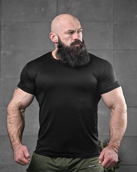 Тактична футболка, що відводить піт, любов чорна ДЛ6548 | Зображення 1