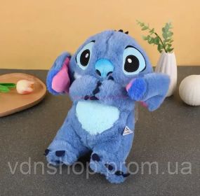 М'яка іграшка Стич (Stich) з мультфільму Ліло і Стич, дихає, світиться, колискова