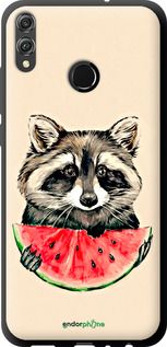 Чохол на Huawei Honor 8X Єнотик з кавуном "4605b-1596-2448"