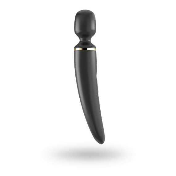 Вибромассажер Satisfyer Wand-er Woman (Black/Gold), водонепроницаемый, мощный, размер XXL | Зображення 2