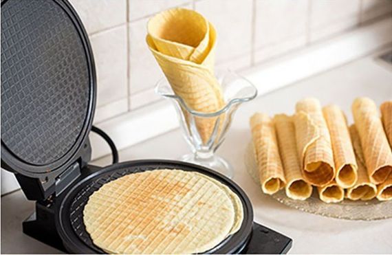 Вафельница для приготовления вкусных вафель DOMOTEC, Мягкие вафли в вафельнице электрической KX-75 | Зображення 2