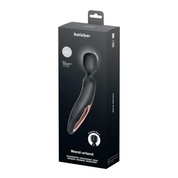 Вібромасажер Satisfyer Wand-erland (Black/Rosegold) Sex Aura | Зображення 4
