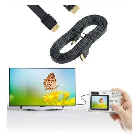 Кабель відео HDMI-HDMI плоский 3м (блістер) | Зображення 4