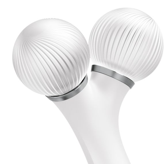 Електронний ультразвуковий ролик для обличчя GESKE Sonic Facial Roller 4в1 white | Зображення 4