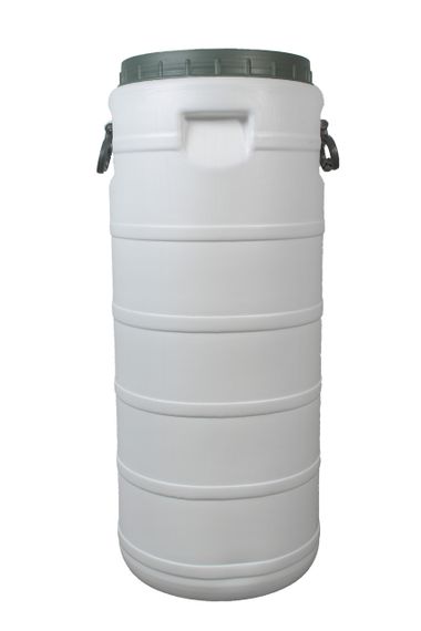 Пищевая бочка 50 л белая бидон  широкая горловина для молока и меда | Зображення 1