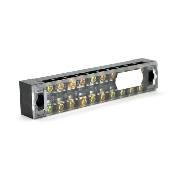 Клемна колодка 10-розрядна TB-1510 15A / 600V, перетин дроту 0,5-1,5мм2, 50 шт в упаковці, ціна за штуку