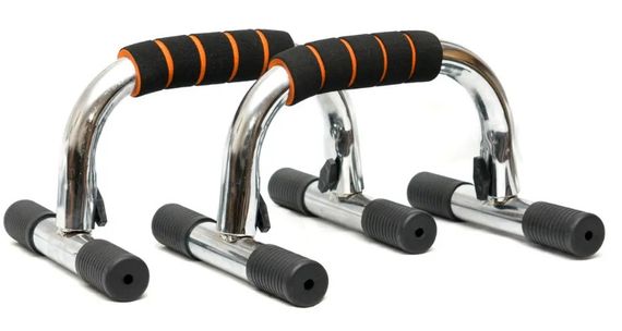 Упори для віджимань Power System PS-4005 Push Up Stand (Прямі) (PS-4005_Black-Steel) | Зображення 3