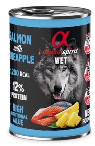 Корм Alpha Spirit Salmon with Pineapple влажный с лососем для взрослых собак 400 гр