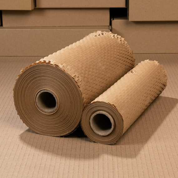 Cотовая крафт-бумага PaperPack, рулон - 42 см х 100 м, коричневая | Зображення 7