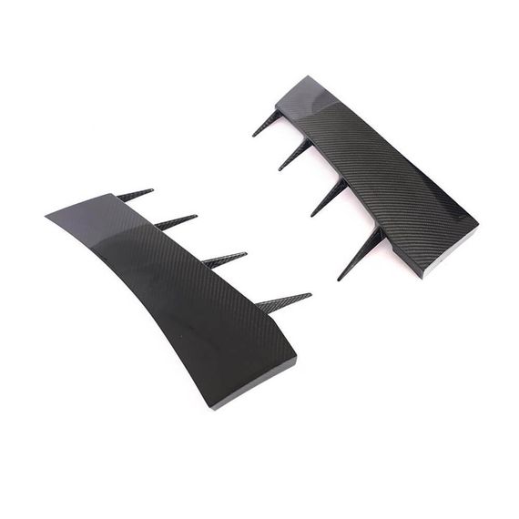 Накладки на передній бампер V2 (2015-2020, Карбон) для Ауди R8 2015- рр | Зображення 3