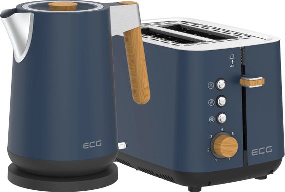 Тостер EСG ST 2768 Timber Petrol 780-925 Вт синій | Зображення 1