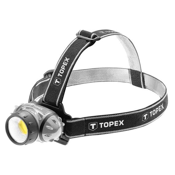 Фонарик TOPEX налобный 3 Вт LED COB, 3xAAA (94W391)
