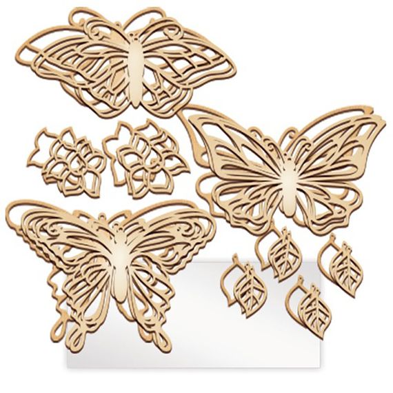 Набір для вітражного живопису за номерами Арт Вітраж "Яскраві Метелики" FDSGK-02 | Зображення 2