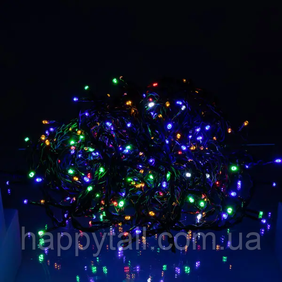 Уличная гирлянда Бахрома 25 м 405 LED черный провод Мультиколор 25MBML | Зображення 2
