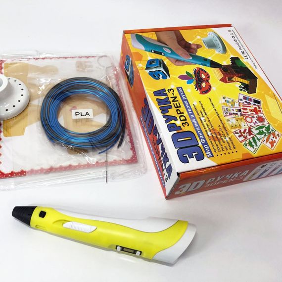 3d ручка на акумуляторі 3D ручка Smart 3D Pen 2 желтая, Дитяча 3d 3d ручка, IS-705 3D ручка | Зображення 5