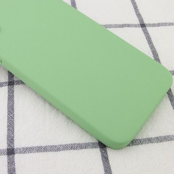 Silicone Case Square Full Camera Protective (AA) NOLOGO для Apple iPhone 7 / 8 / SE (2020) (4.7") М'ятний / Mint | Зображення 1