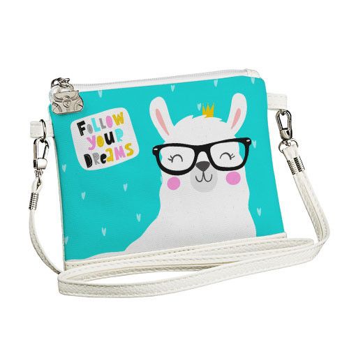 Сумка для дівчинки Little fairy Follow your dreams лама в окулярах (SF_20M004_WH) | Зображення 1