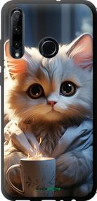 Чохол на Huawei Honor 20 Lite Білий кіт "5646b-1832-2448"