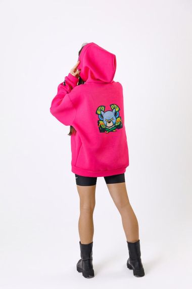 Зіп-Худі унісекс МА (01) малиновий колір | Зображення 1