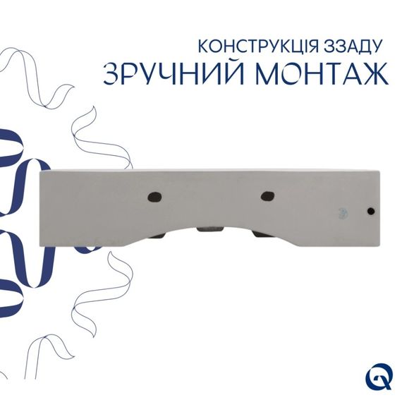 Раковина підвісна Qtap Nando LT 610х420х140 White з донним клапаном QT12112173WN47326 | Зображення 4