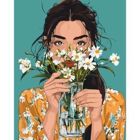 Картина за номерами "Ромашковий вайб" 10183-AC 40х50 см