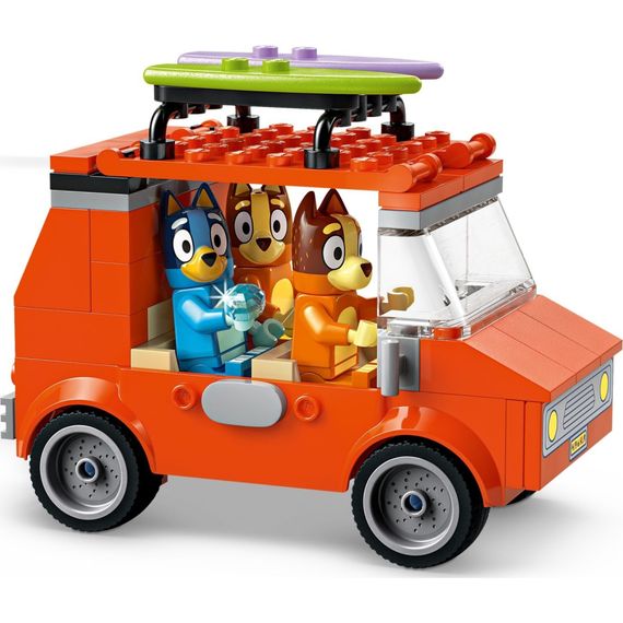 Конструктор LEGO Bluey Пляж і сімейна поїздка на автомобілі Блуї (11202) | Зображення 2