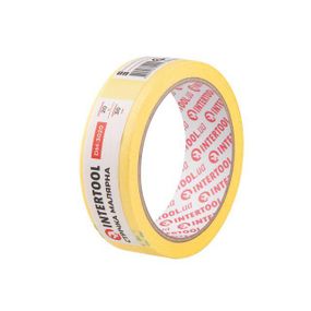 Стрічка малярна 30мм, 20м, жовта INTERTOOL DM-3020