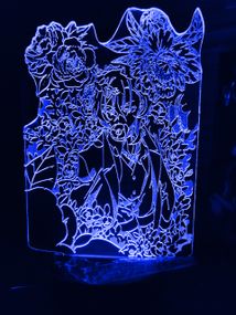 Акриловий світильник-нічник Чуя Накахара синій tty-n000870