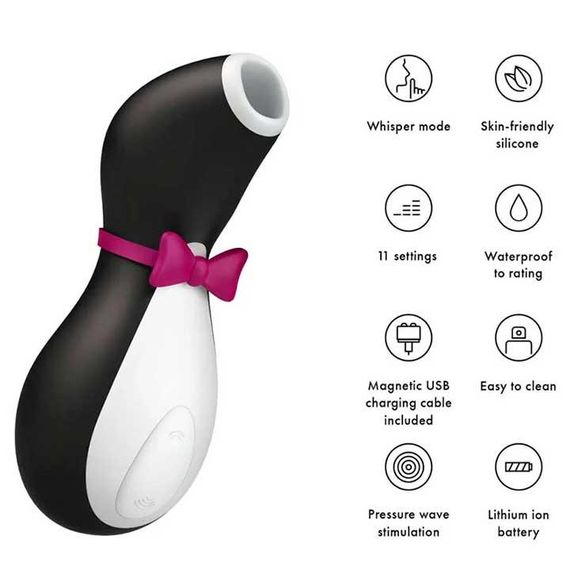 Вакуумний стимулятор (вуманайзер) Pro Penguin - Вібратори | Зображення 2